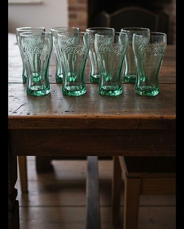 Qədəhlər, rəng - Yaşıl, Şüşə, 8 ədədli dəst, 300 ml, Rusiya
