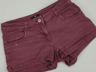 skórzane bordowa spódnice: Krótkie Spodenki Damskie, H&M, S, stan - Zadowalający