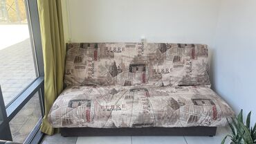 детский спальный диван: Уктоочу бөлмө гарнитуру, түсү - Саргыч боз, Жаңы