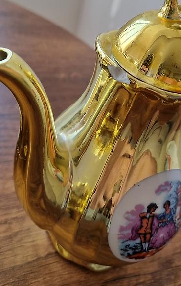 süd alıram: Çay dəsti, rəng - Qızılı, Keramika, 6 nəfərlik, Yaponiya — 2