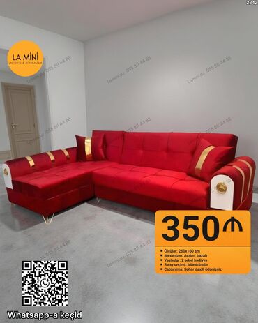 islenmis pec: Künc divan, Açılan, Bazalı, Vеlur parça, Şəhərdaxili pulsuz çatdırılma