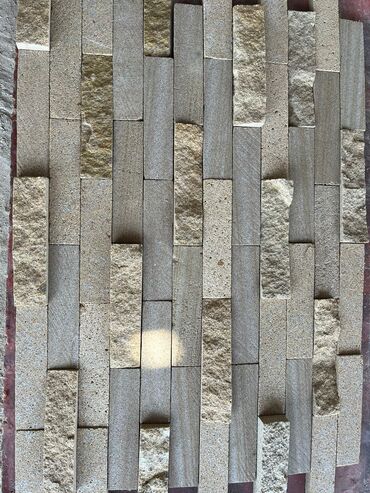 Dekorativ daşlar: Təbii daş məhsulları - Bazalt/klinker tipli qara-boz döşəmə daşları — 12