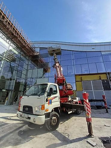 Услуги автовышки/кран-манипулятора на базе Hyundai - Рабочая высота