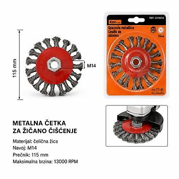 KMT Upletena žičana disk četka 2318414 - Tip: metalna četka za žičano na lalafo.rs KMT Upletena žičana disk četka 2318414 - Tip: metalna četka za žičano
