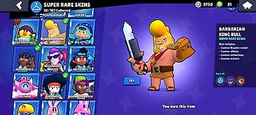Digər: Brawl Stars oyunu üçün hesab - Kupa: 22,368+ - Brawlerlər: 79/98 - — 4
