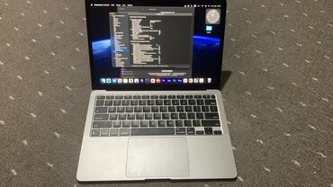macbook ош: Ультрабук, Apple, 16 ГБ ОЗУ, Apple M1, 13.3 ", Б/у, Для работы, учебы, память SSD