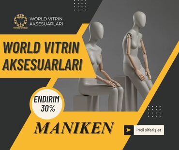 2 el vitrin mankeni: Мужской, Женский, Голова, Пластик, пластмасса, Белый, Турция