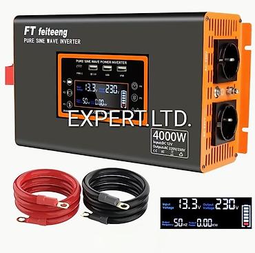 220 v 12 v dönüştürücü: Yeni Inverter, 3000-5000 Vt, 12 - 220 volt, Ünvandan götürmə, Ödənişli çatdırılma, Rayonlara çatdırılma — 9