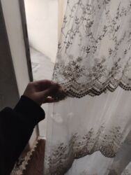 Pərdə və tüllər: Yeni, Vilyur Pərdə, rəng - Ağ, Ünvandan götürmə — 12