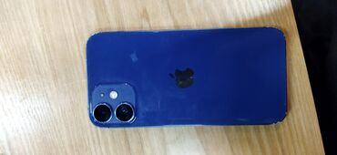 Apple iPhone: IPhone 12 mini, Б/у, 64 ГБ, Blue Titanium, Защитное стекло, Чехол, 74 %