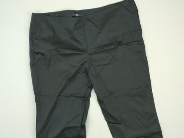 spodnie materiałowe szerokie: Material trousers, 4XL (EU 48), condition - Very good