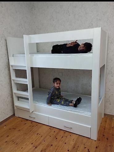 dəmir kravatlar: İkinəfərlik, Bazasız, Pulsuz matras, Siyirməli, Azərbaycan, Mat laminat — 6
