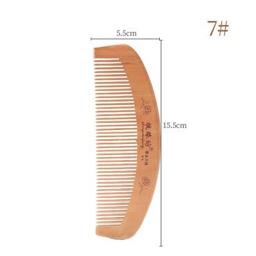 аксессуары для волос: Расческа из массива дерева с гравировкой. Массажная Антистатическая
