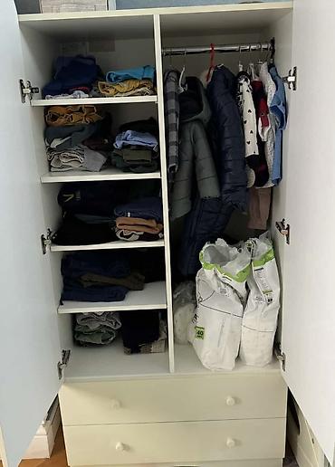Uşaq dolabları: Oğlan və qız üçün, İşlənmiş, Düz dolab — 2