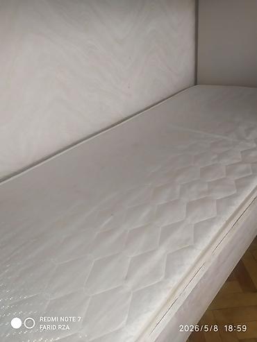 madeyra mebel: Oğlan və qız üçün, İşlənmiş, Çarpayı, Matras ilə, Siyirməsiz, DSP — 3