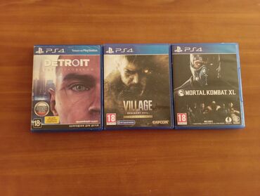 playstation 4 купить в бишкеке: Продаю игры на пс4(Detroit become human, mortal combat xl, re:vilage)