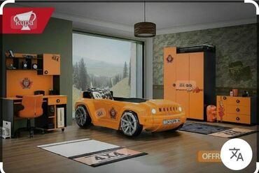 gənc otağı ucun dəstlər: Oğlan üçün, Maşın-çarpayı, Dolab, Komod, Termo