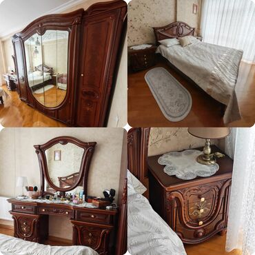 продаю старую мебель: 2 təknəfərlik çarpayı, Dolab, Termo, 2 tumba, İşlənmiş