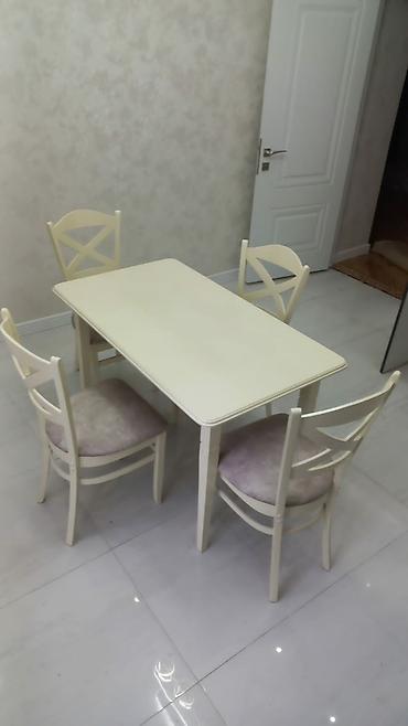 Masa və oturacaq dəstləri: Mətbəx üçün, Yeni, Açılmayan, 4 stul — 4