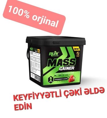 idman lasin: 💯 % orjinal mehsullar 📌 📌 Whey 📌 Creatin 📌 Gainer 📌 Amino 📌 Bcaa 📌