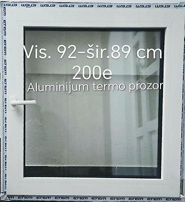 kit ket: Aluminijumski termo prozor ETEM - Dimenzije: visina 92 cm, širina 89 — 1
