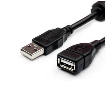 компьютерные комплектующие бишкек: Кабель USB 2.0 папа-мама Кабель black USB male to female extension