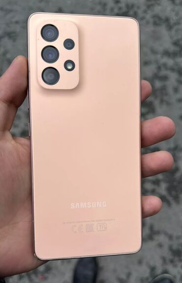 qizilin satisi 2018: Samsung Galaxy A53 5G, 256 ГБ, цвет - Золотой, Гарантия, Сенсорный, Отпечаток пальца