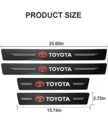 Tuning oprema: Stikeri za prag automobila - karbon TOYOTA Stikeri za prag automobila — 3