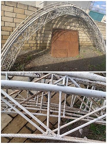 ucuz bal: Metal tağ konstruksiyası – möhkəm armaturdan hazırlanmış, üçbucaqvari — 1