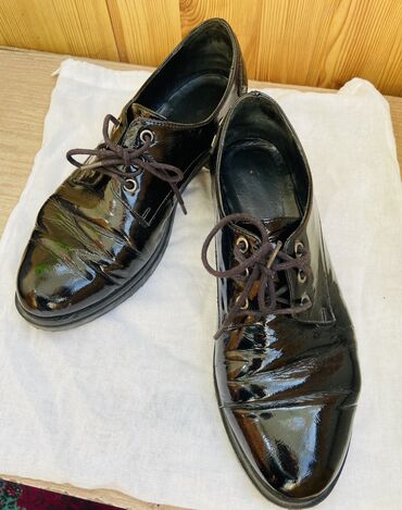обувь мужская зима: Б/у жеская кожаная обувь. Размер 38
