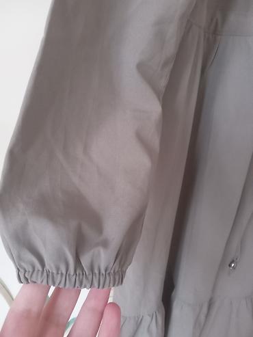 corab toxuma: Uzun, sadə və rahat qadın donu - Rəng: açıq boz/taupe - Model: uzun — 4