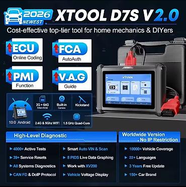 Alati za automobile: XTOOL D7S V2.0 (2026) – profesionalni dijagnostički tablet skener za — 15