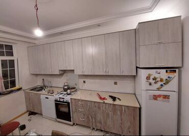 Sifarişlə mətbəx mebeli: Sifarişlə mətbəx dəsti, Özü çəkən petlələr, Sadə laminat, Kredit yoxdur, Pulsuz çatdırılma — 16