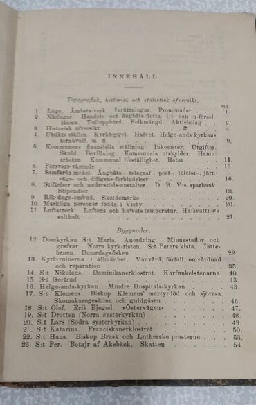 Digər kitablar və jurnallar: Qədimi kitab, 1892-ci il nəşri olan kitab satılır. Visby. Korta — 15