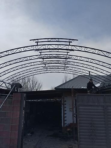 Навесы: Навес, Арочный, Металл, Поликарбонат, Установка — 23