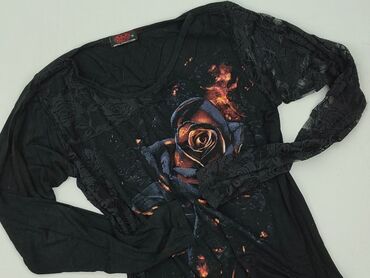 czarne obcisła bluzki z długim rękawem: Women's blouse, size M (EU 38)