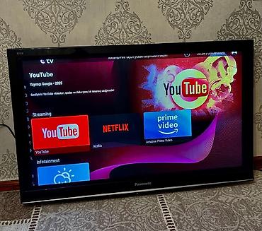 ТВ и видео: Tahirə xanım Panasonik tv tam işlək ekran 110 plazmadi əlavə aparatla — 1