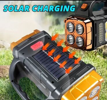 Digər alətlər: Günəş panelli LED+COB daşıma fənəri Ölçülər: - Uzunluq: 15.8 sm (6.22 — 7