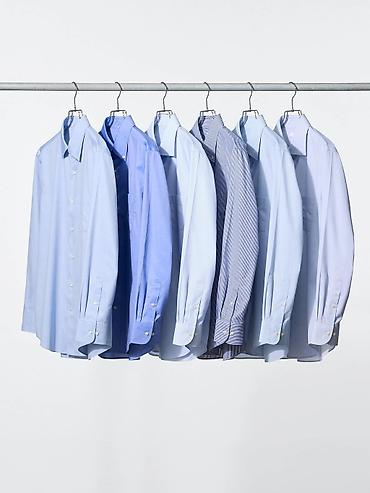 Рубашки: Мужская рубашка, L, Uniqlo, Новый, цвет - Синий, Самовывоз — 2