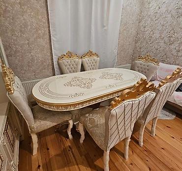 Sifarişlə masa və oturacaq dəstləri: Dördbucaq masa, Qonaq otağı üçün, 10 nəfər, Açılan, Türkiyə, Zəmanətli — 2