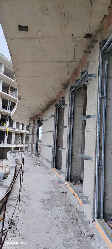 Фасадные работы: Asma fasad üçün altkarkas və istilik izolyasiyası montaj xidməti - — 4
