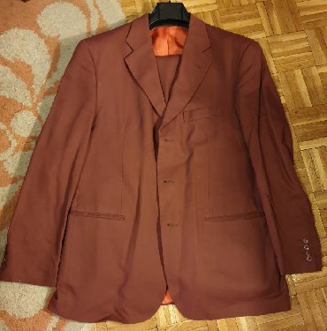 Sako-bordo-kom - Srbija: Becker Germany odelo - sako i pantalone, braon bordo boje, broj 54