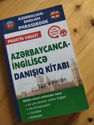 Digər kitablar və jurnallar: Azərbaycanca - İngiliscə danişıq kitabı Alınan günden hec isledilneyib