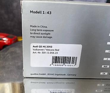 Avtomobil modelləri: Коллекционная модель AUDI Q5 MJ facelift volcano red 2013 Dealer — 6