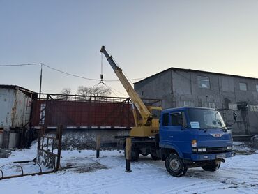 Услуги манипулятора: Кран услуга Стрела 21 метр Контейнер вагон бухта кирпич кум шагыл — 15