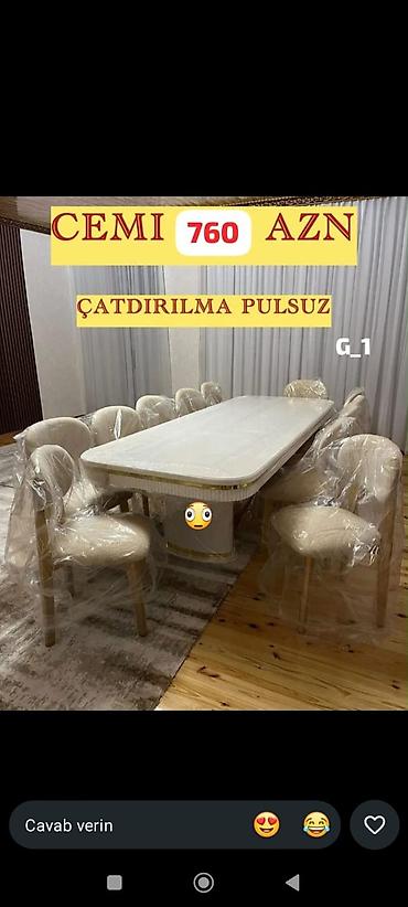 Mebel dəsti – eviniz üçün funksional və zərif seçimlər 1) Yemək lalafo.az -da Mebel dəsti – eviniz üçün funksional və zərif seçimlər 1) Yemək