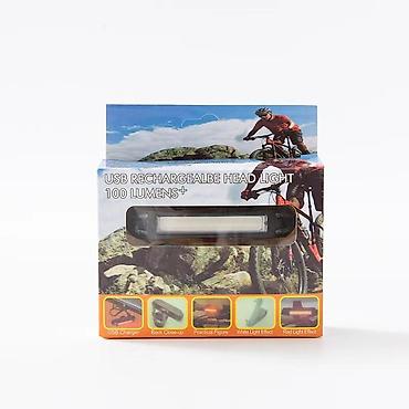 velosiped isiqlari: USB ilə şarj olunan velosiped arxa işığı - Yüksək parlaqlıqlı LED/COB — 5