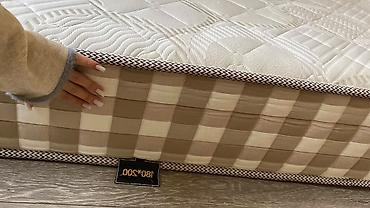 ucuz bowqablar: 180x200 ölçülü döşək. Açıq rəngli, üst hissəsi naxışlı matras parçası — 3