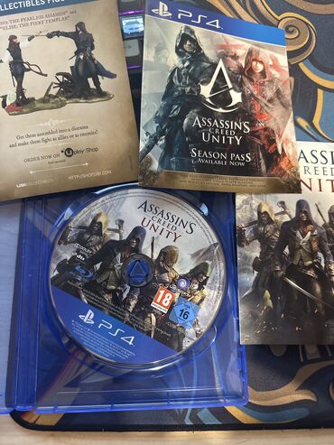 Oyun diskləri və kartricləri: Asassins Creed Unity-cızıqsız,ideal veziyetde. Barter var Wpda elaqe