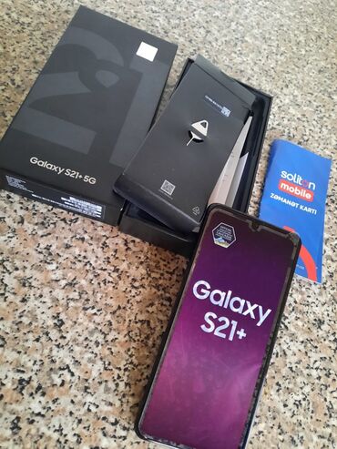 samsung s21 satılır: Samsung Galaxy S21 Plus | 128 GB | rəng - Qara | Sensor, Sənədlərlə